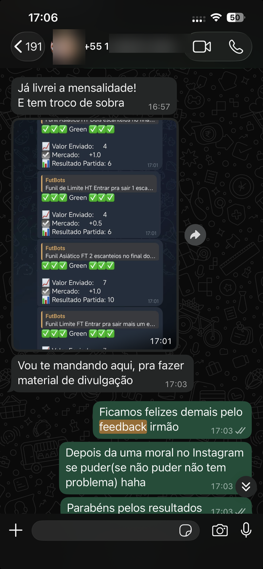 Depoimento de cliente 1